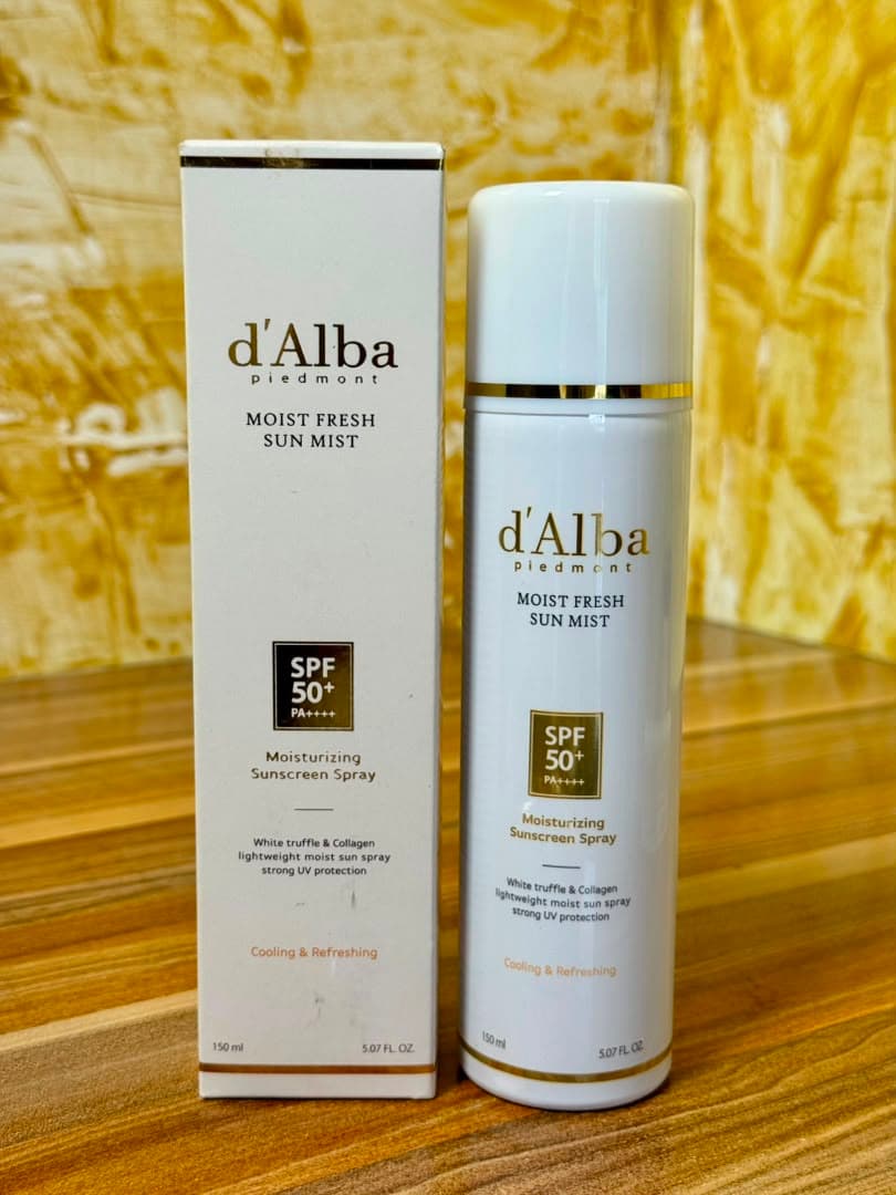 New D’alba Moist Fresh Sun Mist Spf 50+. 150ml